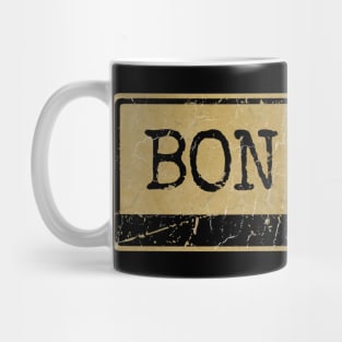 Aliska text black retro - BON IVER Mug